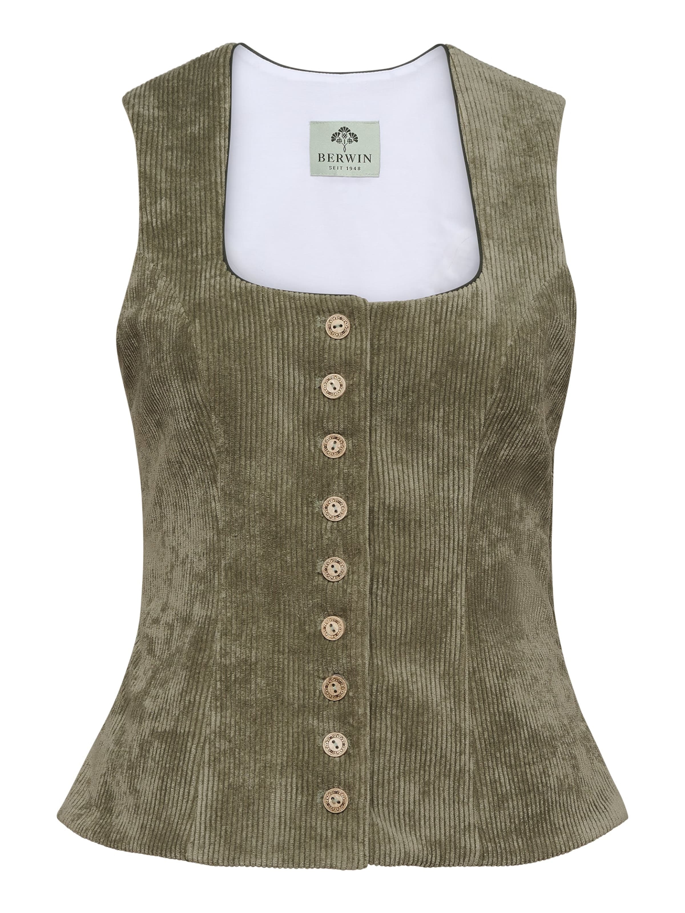 BERWIN & WOLFF Trachtenmieder‌‌‌‌‌‌ in Grün: Vorderseite