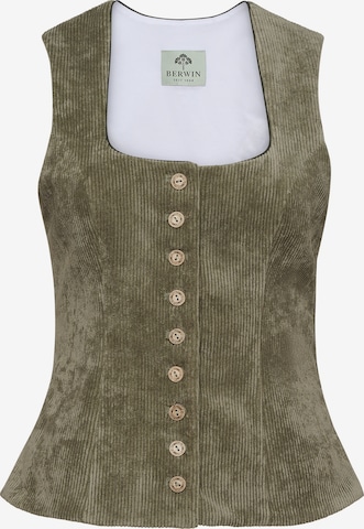BERWIN & WOLFF Trachtenmieder in Grün: Vorderseite