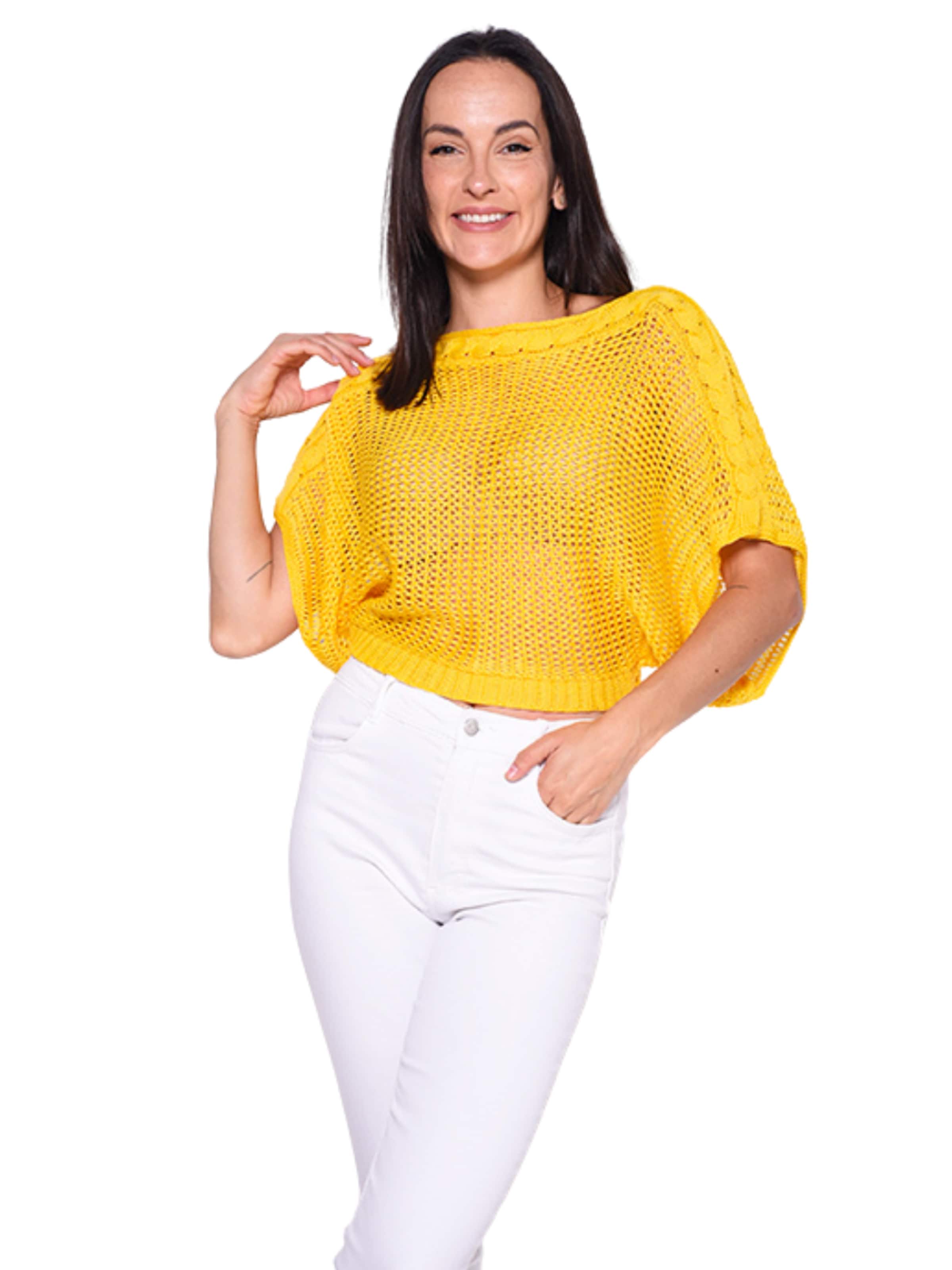 Süel knitwear - Top de punto 'Birthday' en amarillo