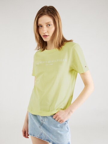 TOMMY HILFIGER T-Shirt in Gelb: Vorderseite