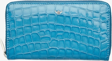 GOLDEN HEAD Wallet in Blue: front