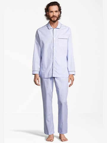 SEIDENSTICKER Pajamas long 'Web' in Blue