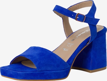 Sandales TAMARIS en bleu : devant