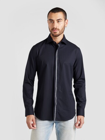 Michael Kors Slim fit Button Up Shirt in Black: front