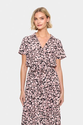 SAINT TROPEZ Shirt dress 'BlancaSZ' in Black