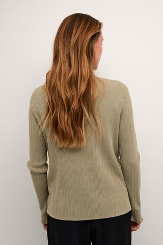 Cream Knit cardigan 'Maro' in Green