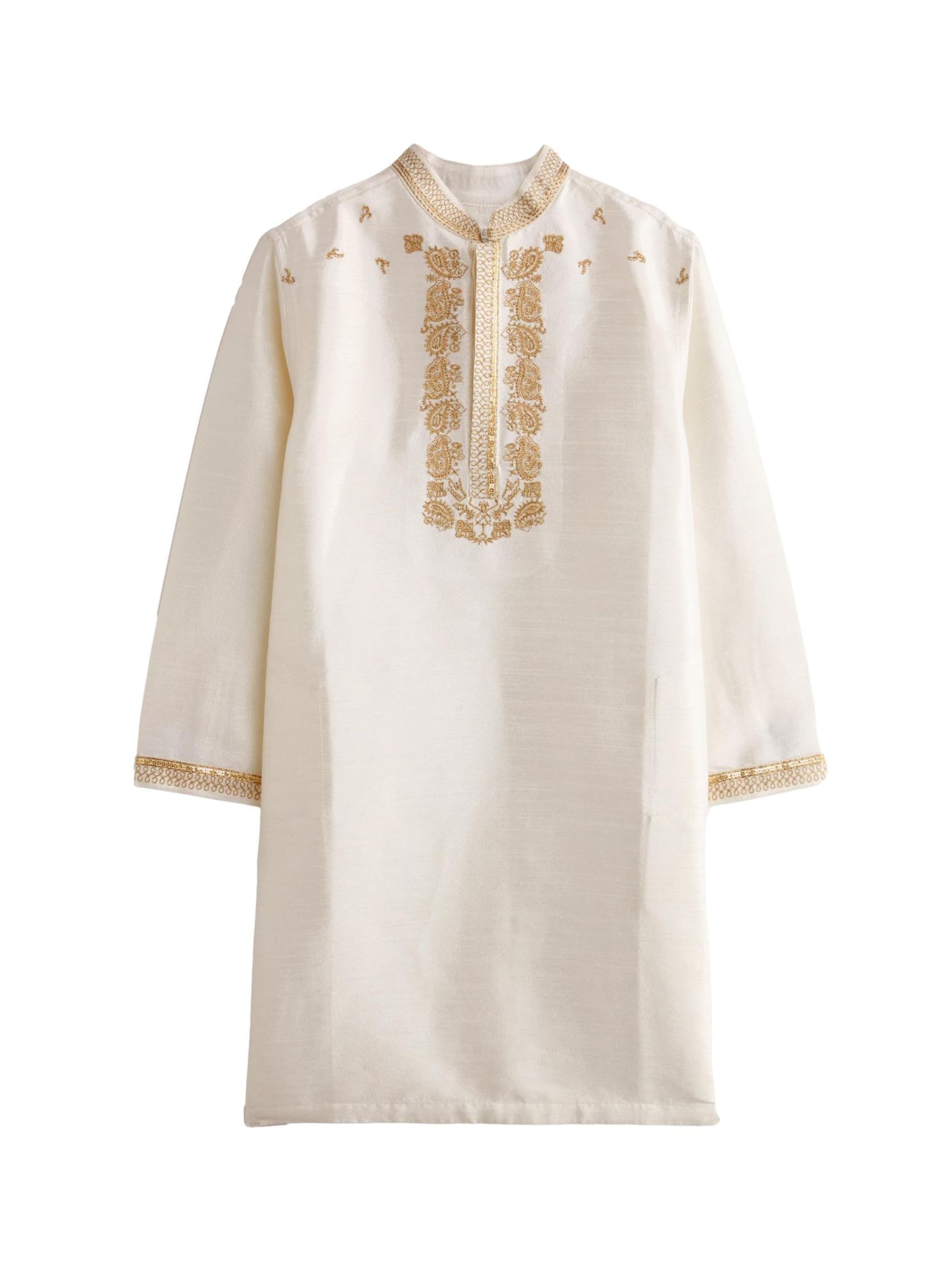 Next Regular fit Button up shirt in White: front