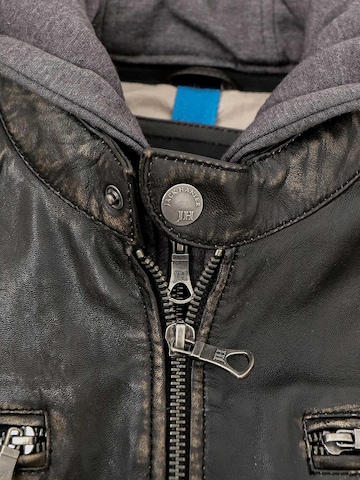 Lederjacken24 Between-Season Jacket 'Zenon-4' in Black