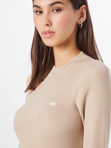 LEVI'S ® Πουλόβερ 'Crew Rib Sweater' σε μπεζ