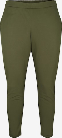 Zizzi Regular Панталон 'Jmaddie' в зелено: отпред
