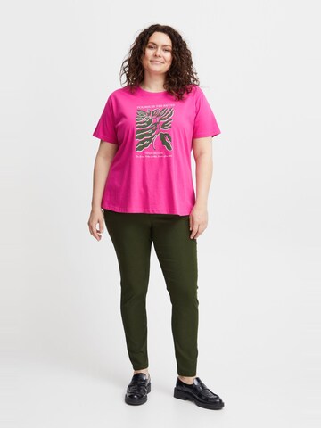 Fransa Curve Skinny Broek 'Zalin' in Groen