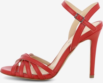 Sandales à lanières 'EVA' EVITA en rouge : devant