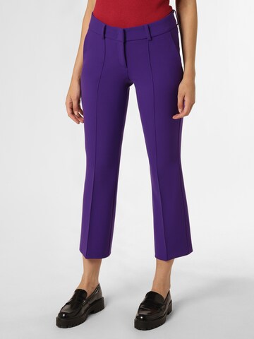 Cambio Pleat-Front Pants ' Farah ' in Purple: front