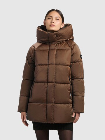 khujo Winterjacke 'Suda' in Braun: Vorderseite
