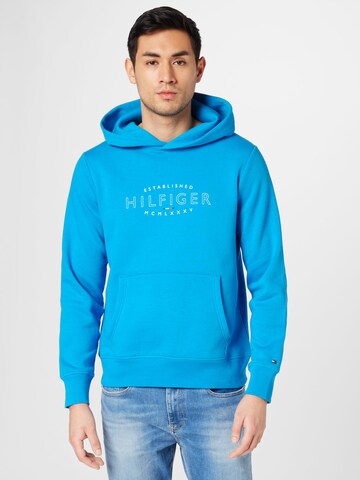 TOMMY HILFIGER Sweatshirt in Blauw: voorkant