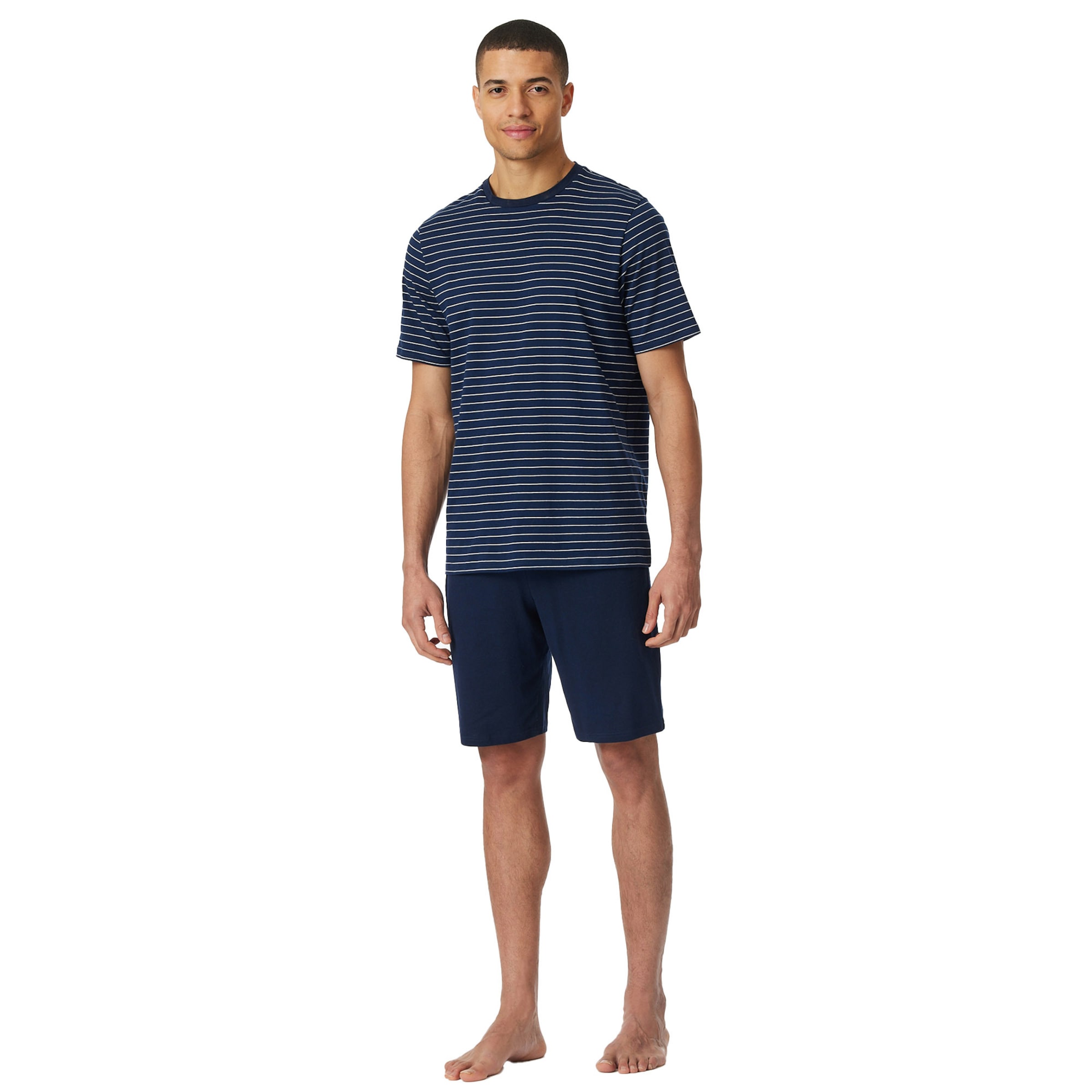 SCHIESSER Pyjama kort in Blauw