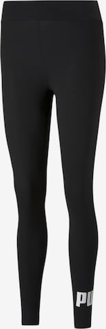 PUMA Skinny Workout Pants in Black: front