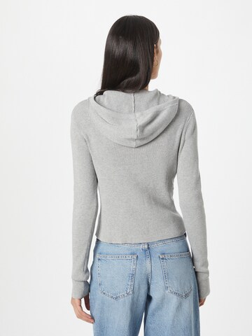 Monki Knit cardigan in Grey