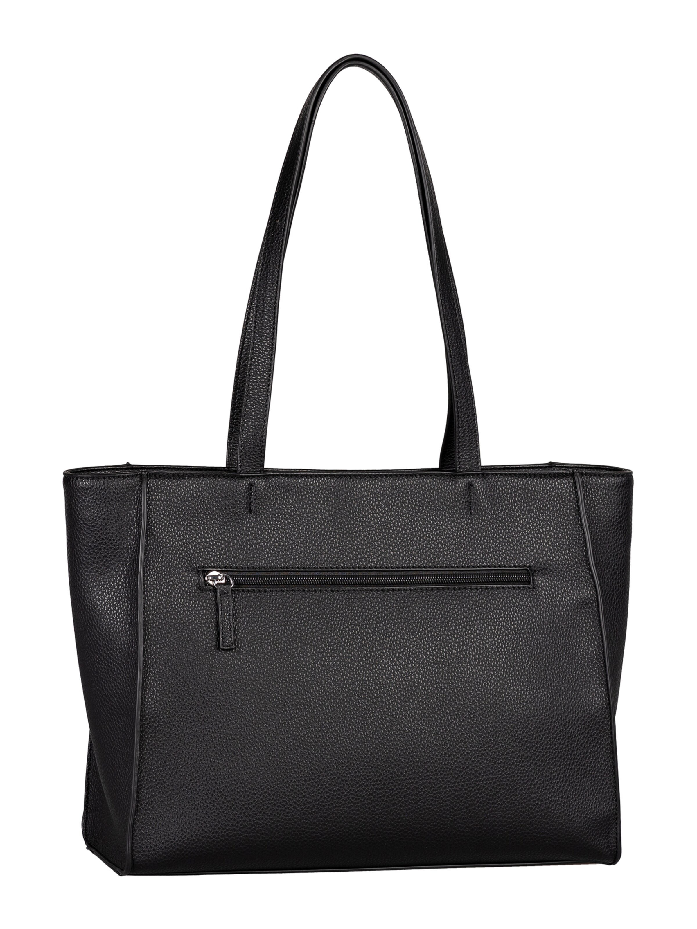 TOM TAILOR Schultertasche 'Eliora' in Schwarz