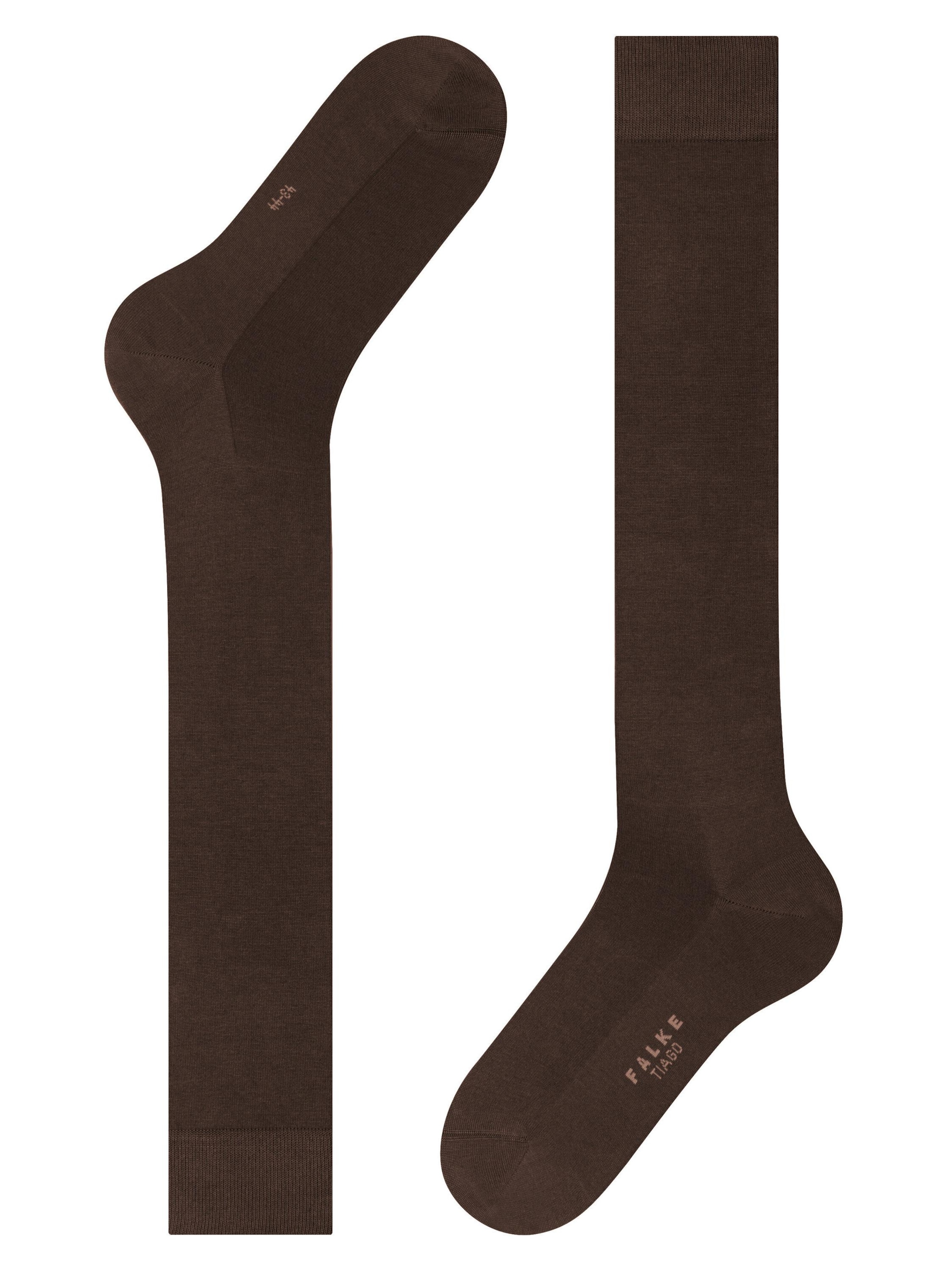FALKE Knee High Socks 'Tiago' in Brown