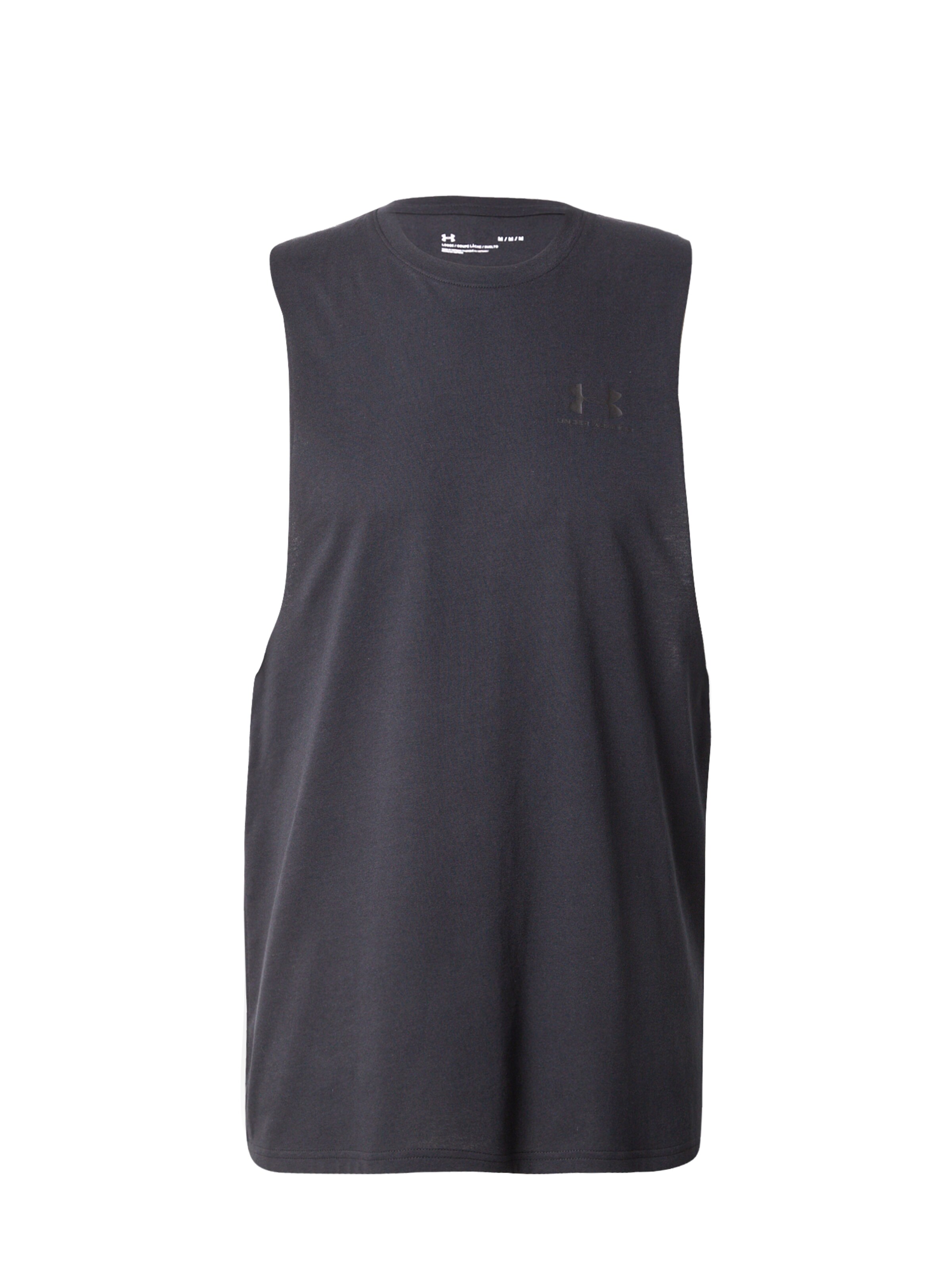 UNDER ARMOUR - Camiseta funcional en negro: frente