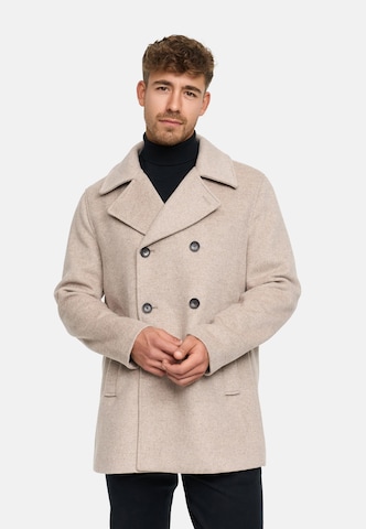 INDICODE JEANS Winterjas 'INParade' in Beige: voorkant