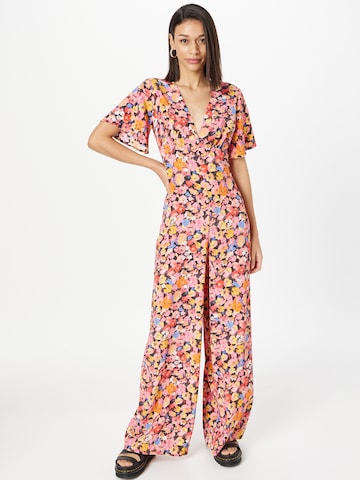 Nasty Gal Jumpsuit 'Ditsy' in Pink: front