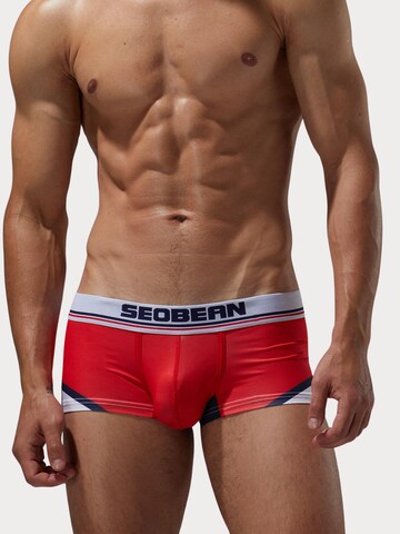 SEOBEAN Boxer shorts 'Slash Side Line' in Red: front