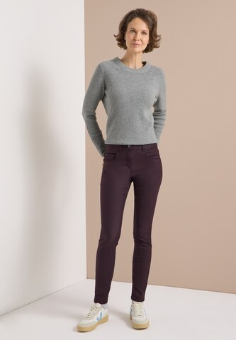 STREET ONE Slim fit Pants in Purple