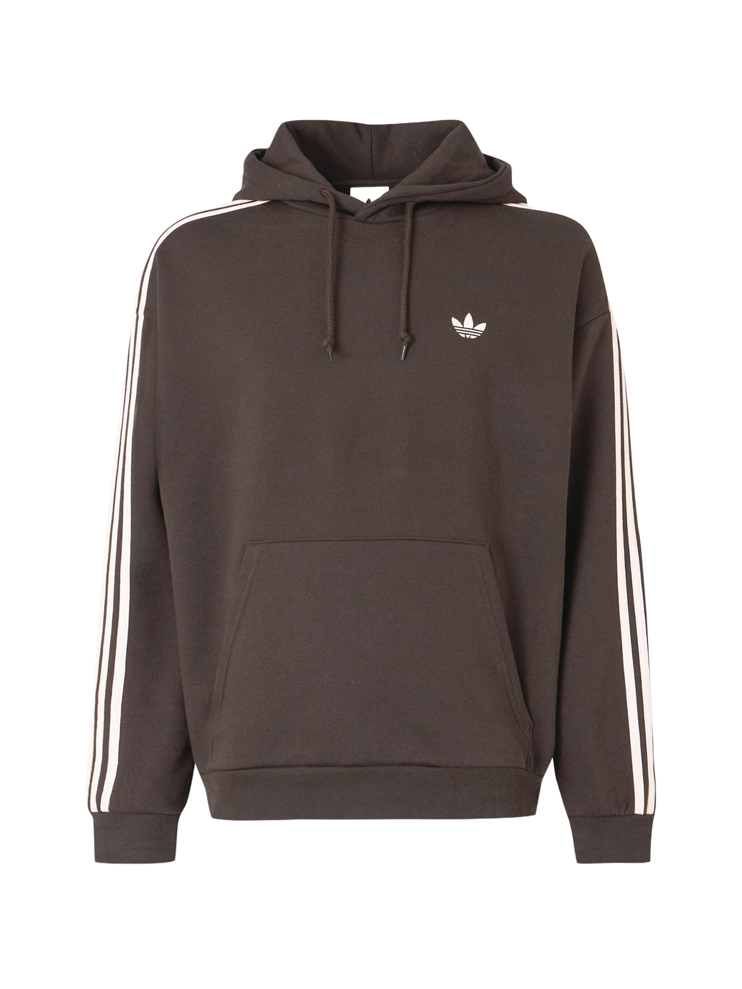 ADIDAS ORIGINALS Μπλούζα φούτερ '3S' σε καφέ / λευκό, Άποψη προϊόντος