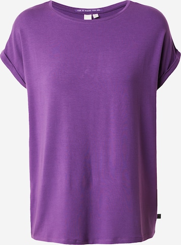 T-shirt QS en violet : devant