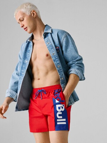 Red Bull Racing x Pepe Jeans Badehose 'RBR' in Rot