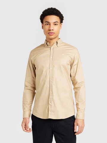 SCOTCH & SODA Regular fit Button Up Shirt 'Essential' in Brown: front