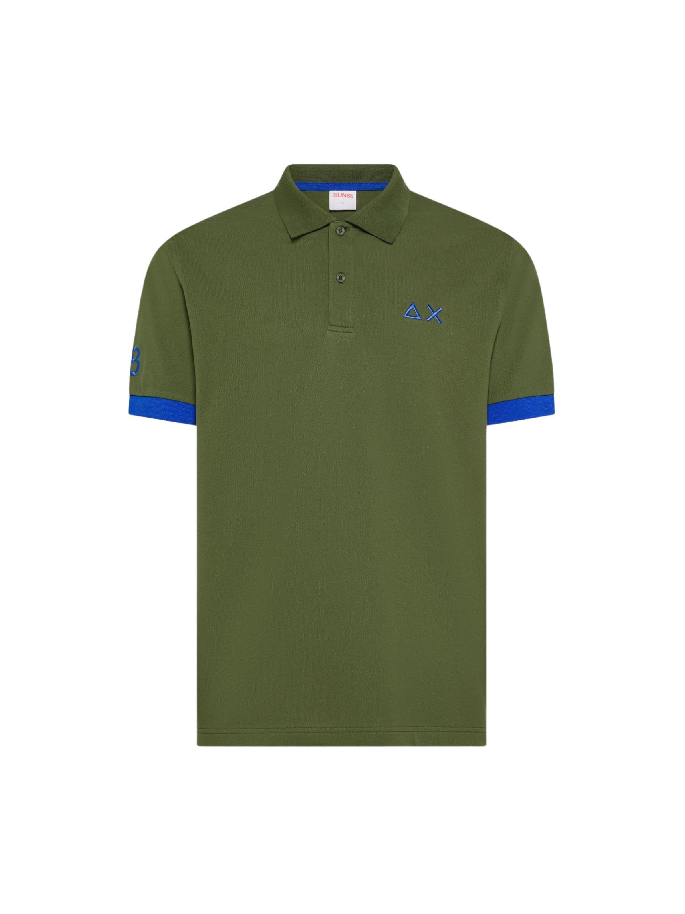 T-Shirt SUN68 en vert : devant