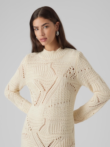 VERO MODA Strikkjole 'NELLA' i beige