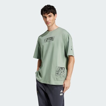 ADIDAS SPORTSWEAR Funkční tričko 'Star Wars The Mandalorian' – zelená: přední strana
