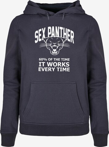 Merchcode Sweatshirt 'Anchorman - Panther' in Blue: front