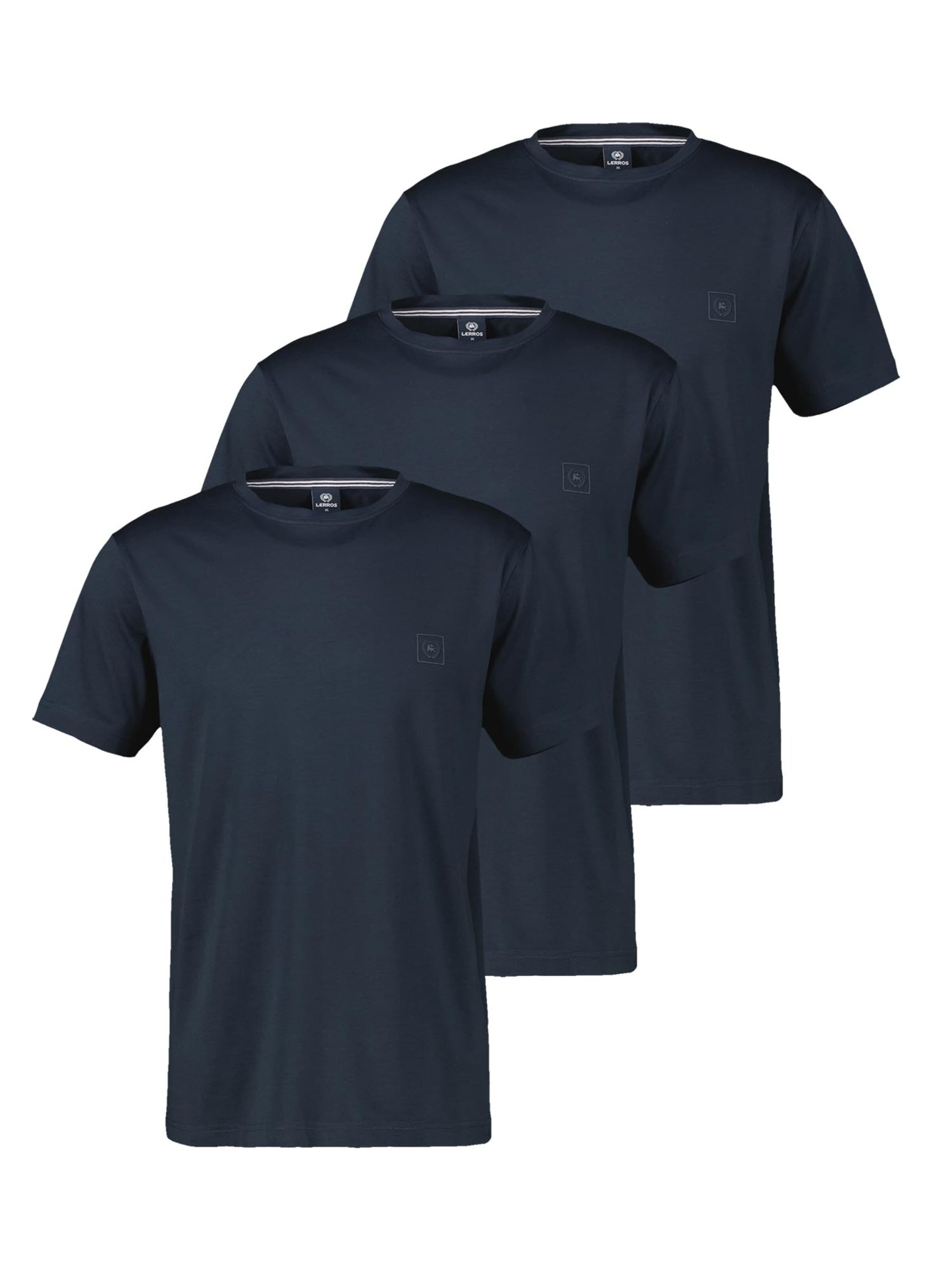 LERROS Shirt 'Basic'‌‌‌ in Blau: Vorderseite