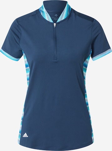 ADIDAS GOLF Performance Shirt in Blue: front