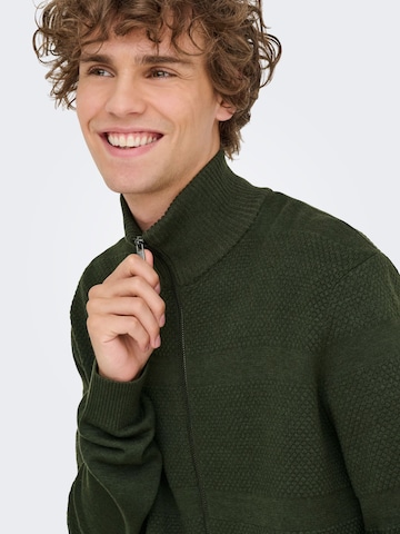 Only & Sons Cardigan 'ONSMalik' i grøn