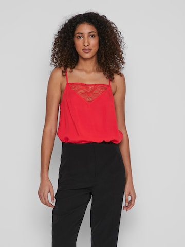 VILA - Blusa 'Nula' en rojo: frente