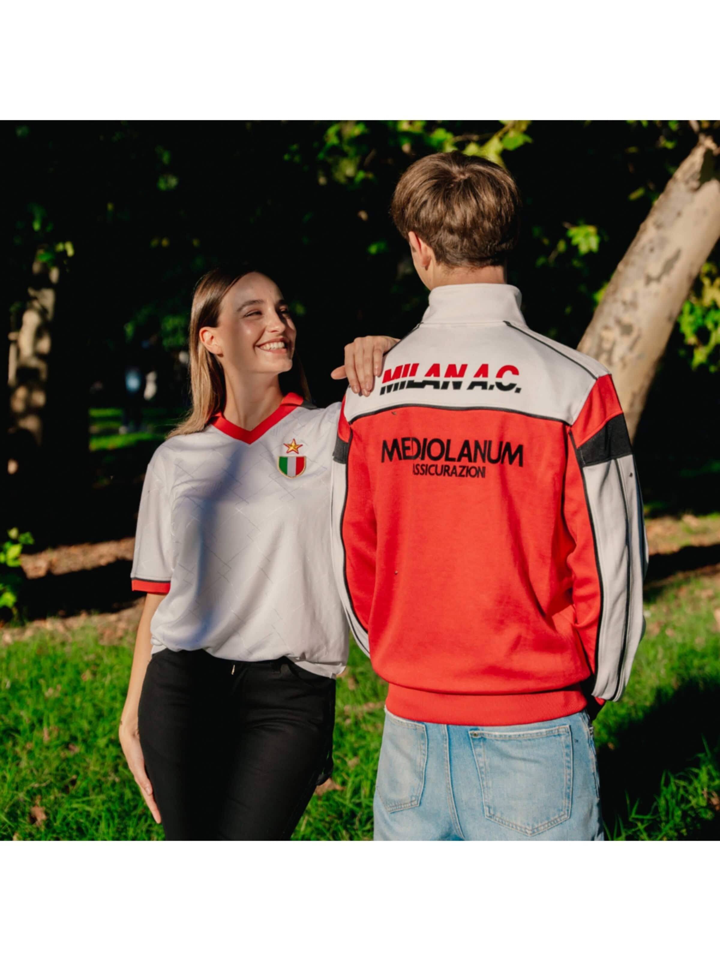 COPA FOOTBALL Sports jacket 'AC Milan 1988 Trainingsjack' in Red
