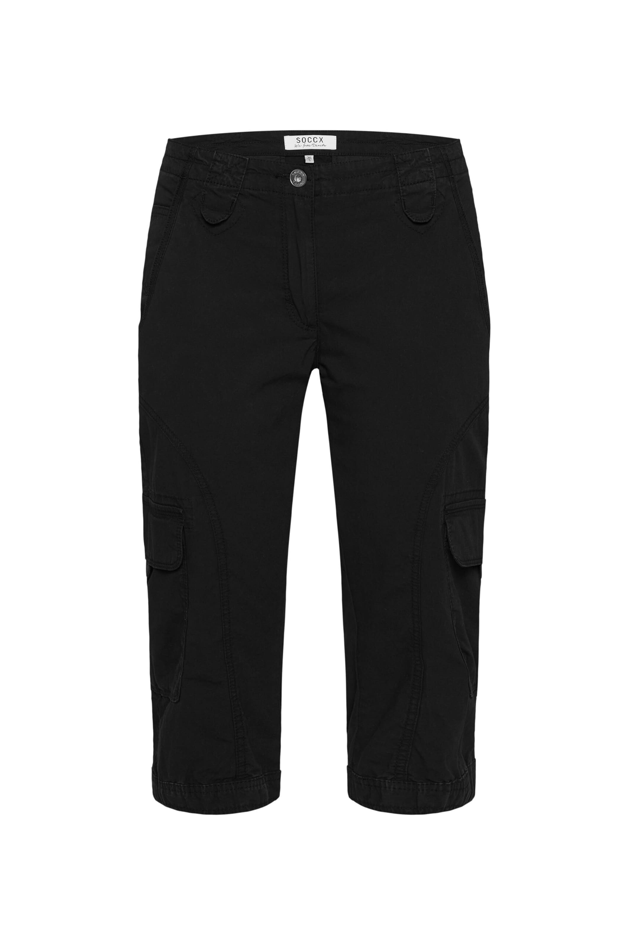 Soccx Regular Hose in Schwarz: Vorderseite
