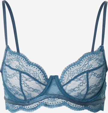 HunkemöllerT-shirt Grudnjak 'Isabelle' - plava boja: prednji dio