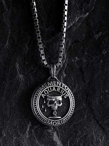 REYTEL Pendant 'AQUARIUS. MEMENTO MORI' in Silver