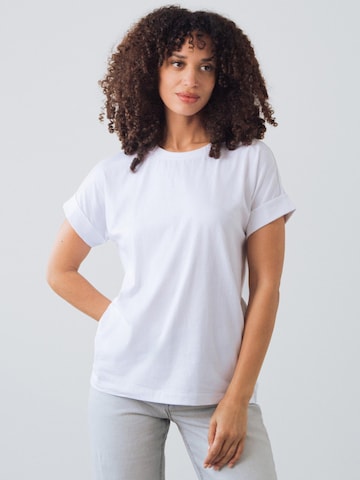Honest Basics - Camiseta 'Cap Tee' en blanco