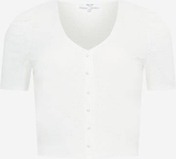 ABOUT YOU Curvy - Camisa 'Katharina' em branco: frente