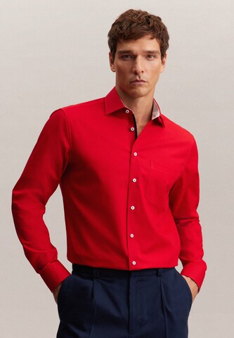 SEIDENSTICKER Regular fit Business Shirt in Red