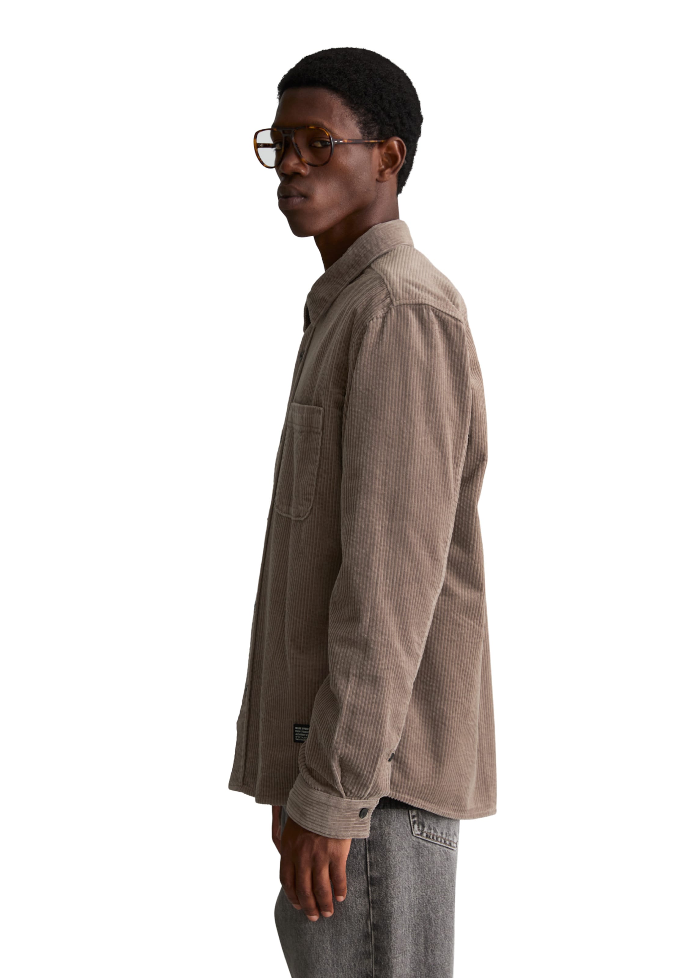 Marc O'Polo DENIM Comfort fit Overhemd in Bruin