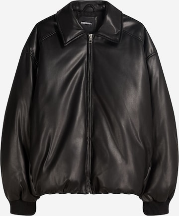 Bershka Välikausitakki värissä musta: etupuoli